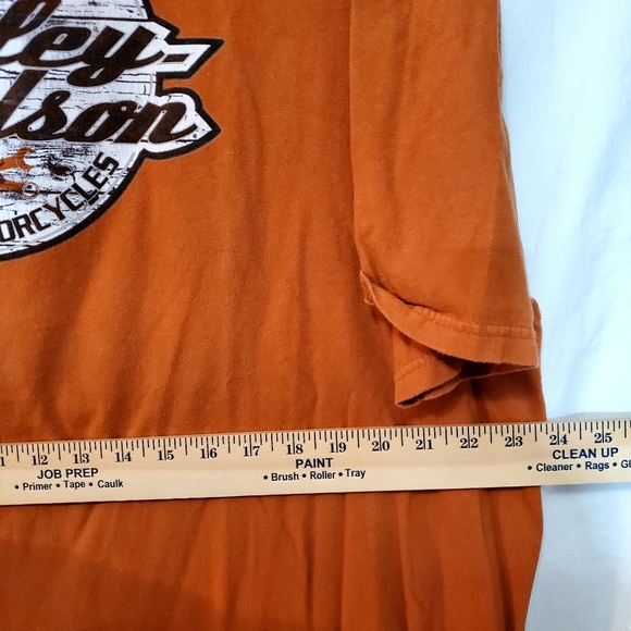 Harley Davidson Men's T-shirt Orange XXL Springfield - Picture 3 of 6